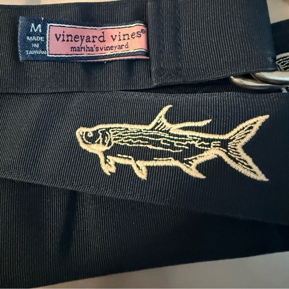 Rare Vintage Vineyard Vines Tarpon D-Ring Belt - Picture 1 of 4